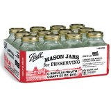 Jarden #62000 Ball 12PK Quart Mason Jar